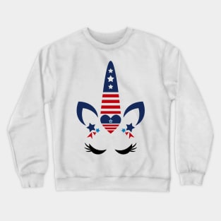 Unicorn Red, White, & Blue Crewneck Sweatshirt